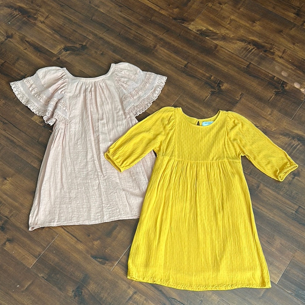 Girls L(10/12) Yellow and Pink Kids Dresses!